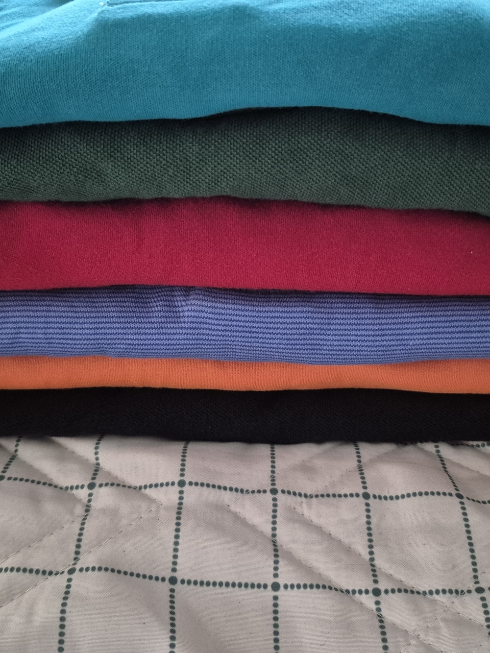 Six Lands' End Men's Polo Pack — Teal, Green, Red, Light Blue, Orange, Black - Picture 2 of 2